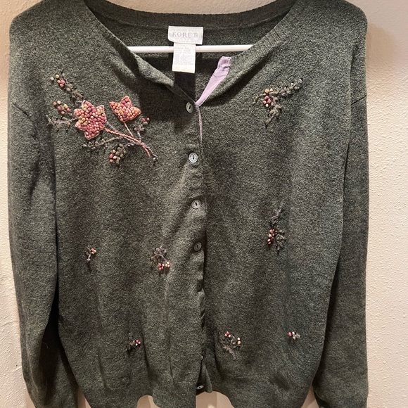 Koret Gorgeous Embroidered wool Cardigan - Picture 6 of 8